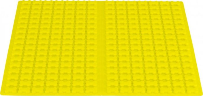 Podložka na pečení KOSTIČKY, 38 x 28 cm, silikon, neonově žlutá