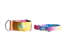 Leash made of strong waterproof fabric mandala