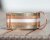 Collar with gold reflective strap