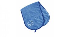 Vysoušecí šál s kapsami 93x28cm - modrý