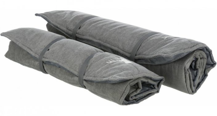 Cestovní deka LENI, 100 x 70 cm, šedá