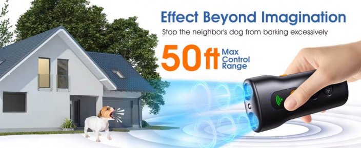 Outdoor rechargeable ultrasonic dog repeller ULTRASONIC