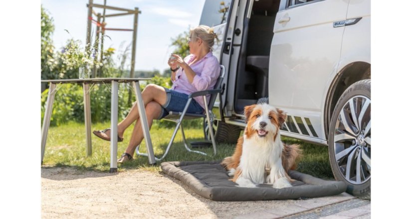 Cestovný pelech SAMOA rolovací, olivová 90 × 60 cm