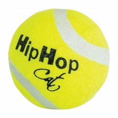 Tennis ball with bell 4 cm HIPHOP CAT (3 pcs in pack)