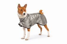 Urban Luxe Tail-Up Coat – elegantná bunda pre psov s chvostom nahor