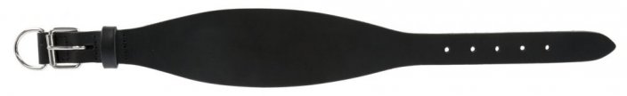 Kožený obojok Mexica pre chrty, 1,5 cm / 27-35cm, čierny nepolstrovaný