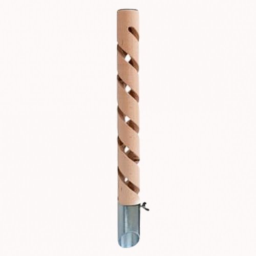 Dog urinal - wood IV - stainless steel base, 40 cm