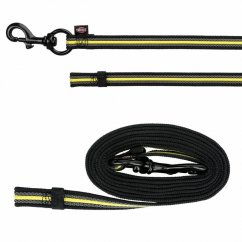 SPORTING FUSION tréningové vodítko S-L 1 m/17 mm čierno/žlté