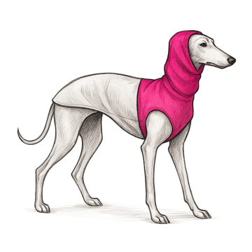 Dog raincoats that truly fit – even for dogs with tail-up posture.