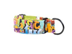 Obojok polostahovací 4cm - GRAFITTI