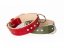 Collar for dogs decorated with stones, leather 30mm