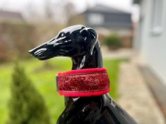 Obojek polostahovací ČERVENÝ 5cm