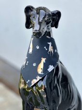 Dog scarf CODURA BLACK GREYHOUND