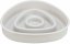 Bowl for slow feeding, triangle design, 0.35l/15 ×15 cm, plastic/TPR, gray