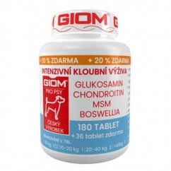 Giom dog Intensive joint nutrition 180 tbl + 20% free