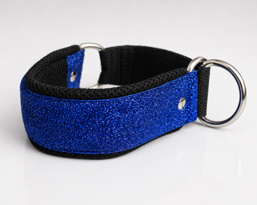 Polostahovací obojek pro psy - BLUE 4cm