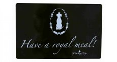 Prostírání - gumová podložka pod misky černá Royal 44x28 cm