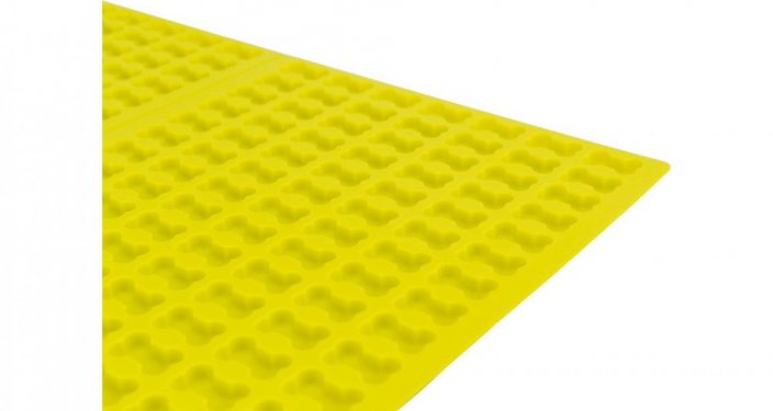 DICE baking mat, 38 x 28 cm, silicone, neon yellow