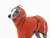 Neoprene functional dog jacket – BRICK, size M