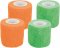 Self-retaining bandage wrap 5 cm/4.5 m (14x green, 13x orange)
