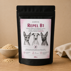 Přírodní podpora proti klíšťatům a hmyzu pro psy – REPEL B1