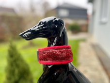 Obojek polostahovací ČERVENÝ 5cm