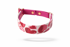 Polostahovací obojek z Biothane  LOVE- 4 cm