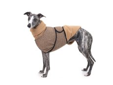 Mocca Cloud Coat – sporty wrap coat for slim dogs