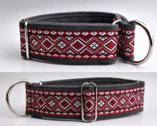 Polostahovací obojek pro psy - ETNIK 4cm