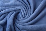 blue bathrobe