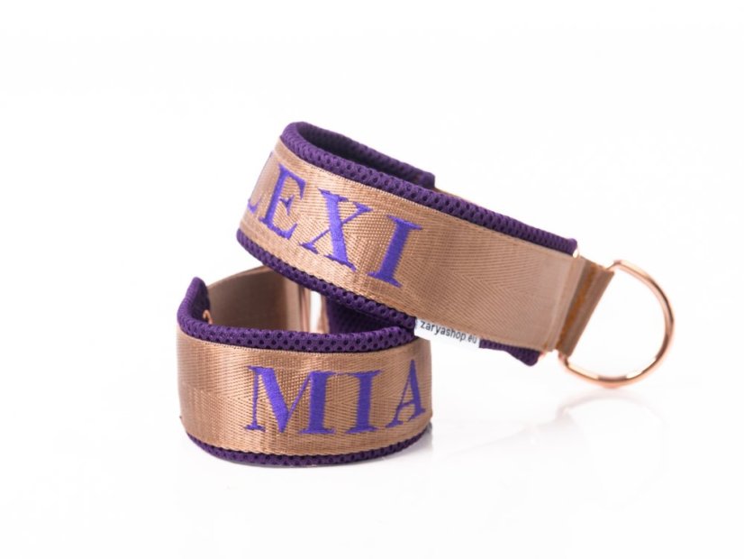 ZARYA COMFORT 3D GOLD – personalizovaný luxusní polostahovací obojek