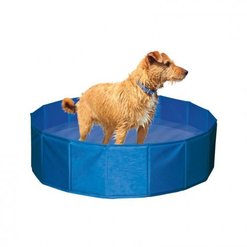 Bazén pre psov, priemer 80 cm, modrý