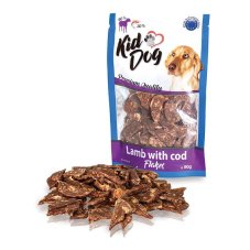 KIDDOG jahňacie lupienky s morskou treskou 80 g