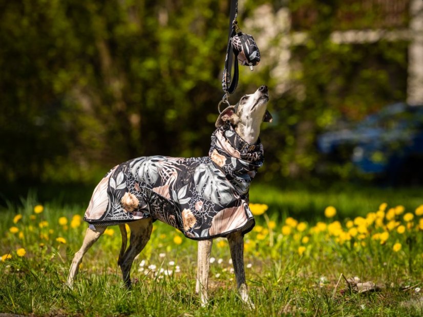 FLORAL HUNT RAINCOAT – lehká softshellová pláštěnka pro psy