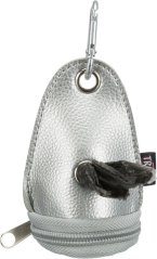 Puzdro na vrecká na trus, karabína, otváranie na zips, umelá koža