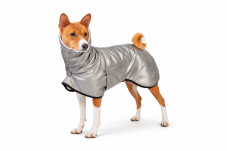 Urban Luxe Tail-Up Coat – elegantná bunda pre psov s chvostom nahor