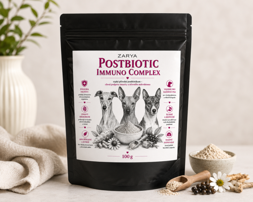POSTBIOTIC IMMUNO COMPLEX - sypké přírodní postbiotikum pro psy