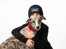 NapaWhippy Unisex Beanie – Black with Whippet Embroidery