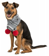 Vánočních šál s bambulkou M 70 cm