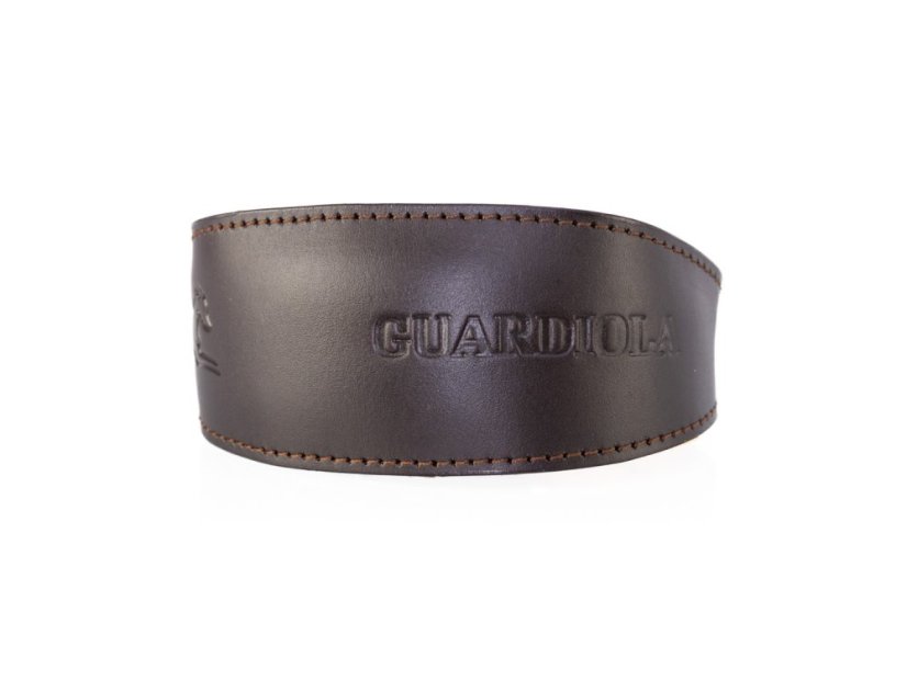 Padded leather collar LUX