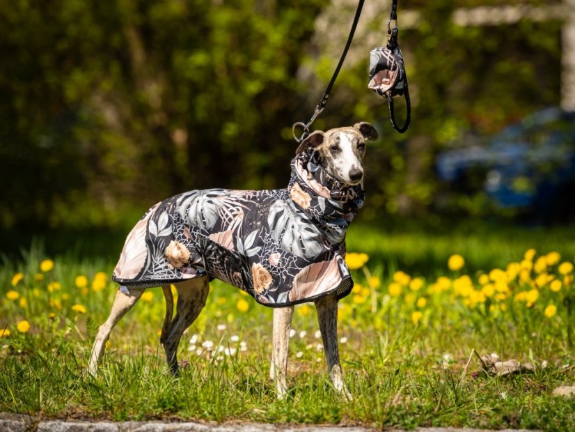 FLORAL HUNT RAINCOAT – lehká softshellová pláštěnka pro psy