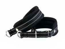 Obojok a vôdzka Black Reflex – komfortná sada