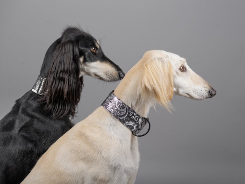 Brokátový luxusný obojok