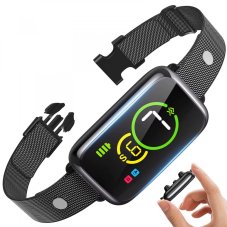 Nejnovější protištěkací no Shock Bark Collar Nabíjecí-Vibrační-Vodotěsný výcvikový obojek pro psy