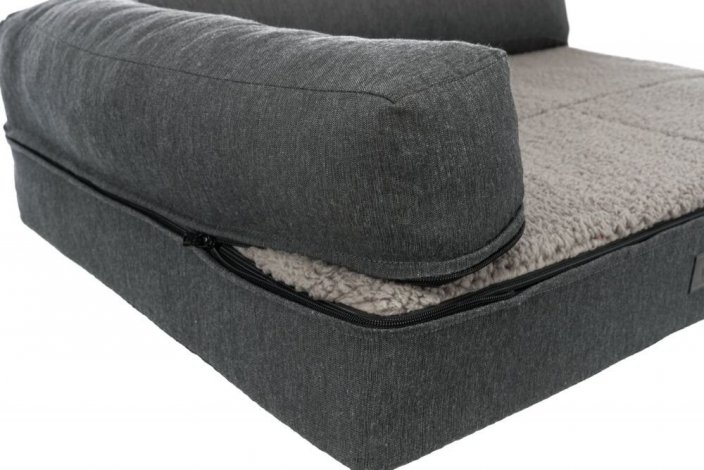 BENDSON Vital ortopedisc sofa with 1/2 edge, dark grey/light grey 100x80cm