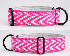 Polostahovací obojek pro psy - PINK 4cm