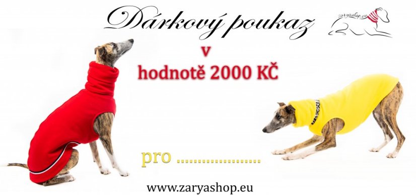 Darčekový poukaz pre psíka
