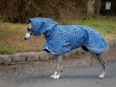 Blue Kaleido – Softshell Raincoat for Dogs