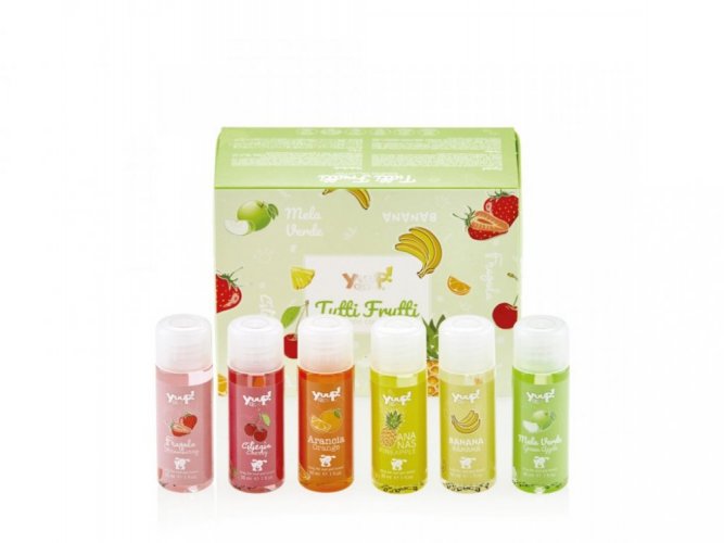 Dárková kolekce šamponů pro psy Yuup 6 x 30 ml - Tutti Frutti