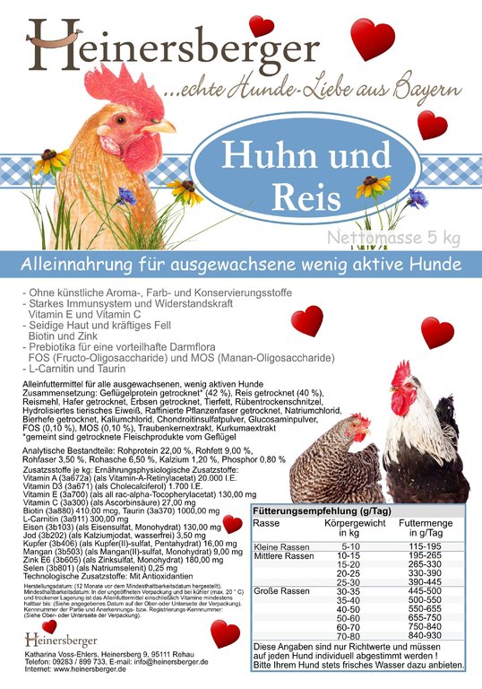 Heinersberger KURA & RYŽA – ekonomické balenie 15 kg